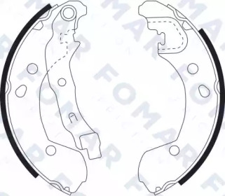 FOMAR FRICTION fo9088 -  Комплект тормозных колодок